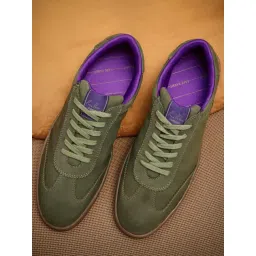 Rare Rabbit Men's Green Sneakers