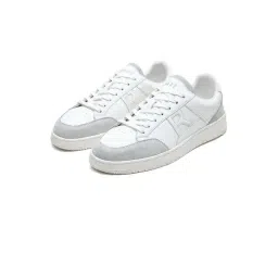 Rare Rabbit Men's LINO White & Grey Sneakers