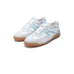 Rare Rabbit Men's MEMBO Grey & White Sneakers