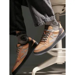 Rare Rabbit Men's Orange Sneakers