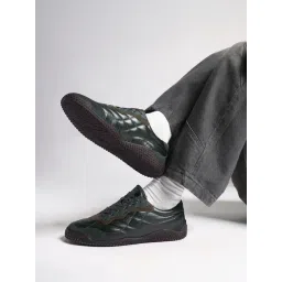 Rare Rabbit Men's TEMO Olive Sneakers