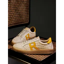 Rare Rabbit Men's Yellow Sneakers