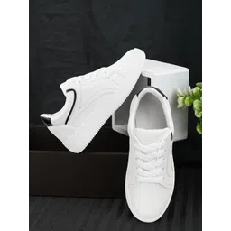 RealToes Women Round Toe Lace Ups Lightweight Sneakers