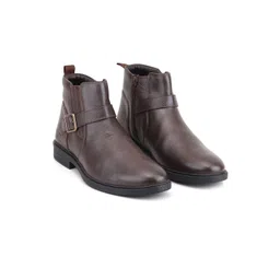 Red Chief Leather Block-Heeled Chelsea Boots