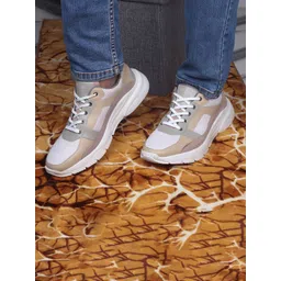 Red Chief Men Colourblocked Leather Sneakers