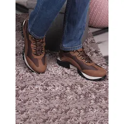 Red Chief Men Colourblocked Leather Sneakers