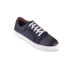 Red Chief Men Grey Leather Sneakers