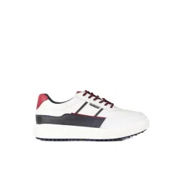 Red Chief Men's White Casual Sneakers