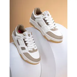 Red Tape Down Town Dapper Women Colourblocked Round Toe Lace-Ups Sneakers Shoes