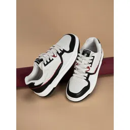 Red Tape Men Colourblocked PU Sneakers