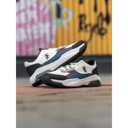 Red Tape Men Mesh Colourblocked Anti-Slip Lace-Up Sneakers