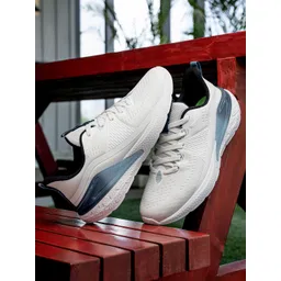 Red Tape Men White Mesh Walking Shoes