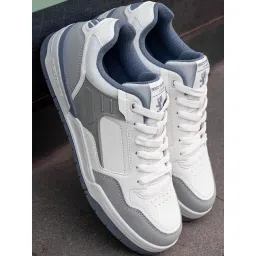 Red Tape Men's Down Town Dapper Grey & Blue Sneakers