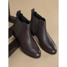 Red Tape Women Flatform Heel Slip On Chelsea Boots