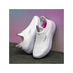 Red Tape Women Textured Lavender and White Walking Slip-On Shoes