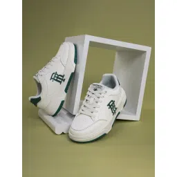 Red Tape Women's Down Town Dapper White & Green Sneakers