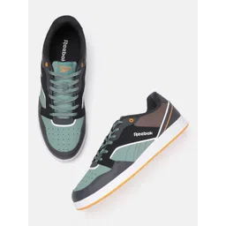 Reebok Men Woven Design & Colourblocked Bespoke Running Shoes