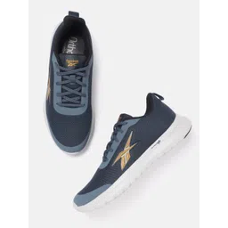 Reebok Men Woven Design Lunar Walking Shoes with Brand Logo Detail