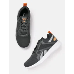Reebok Men Woven Design Rout 2 Running Shoes with Brand Logo Detail