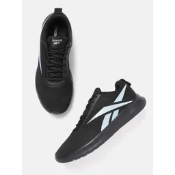 Reebok Men Woven Design Turbo Flight Running Shoes with Brand Logo Detail