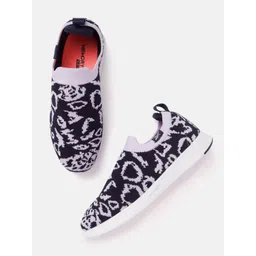 Reebok Women comfy Activator Slip Woven Design Walking Shoes