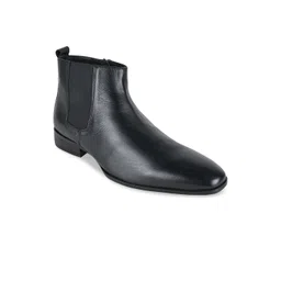 Regal Men Leather Mid-Top Chelsea Boots