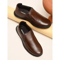 Regal Men Solid Leather Slip-On Sneakers