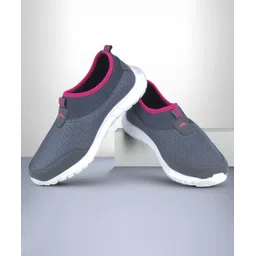 Riya-51 sports shoes for women without laces | Running shoes for girls stylish latest design new fashion | casual sneakers for ladies | Slip on grey shoes for jogging, walking, gym & party Walking Shoes For Women