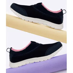 Riya-51 sports shoes for women without laces | Running shoes for girls stylish latest design new fashion | casual sneakers for ladies | Slip on navy shoes for jogging, walking, gym & party Running Shoes For Women