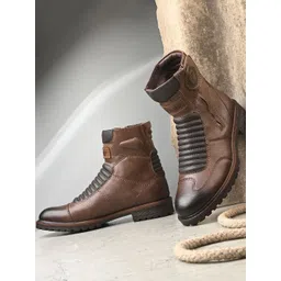 Roadster Men Brown Biker Boot