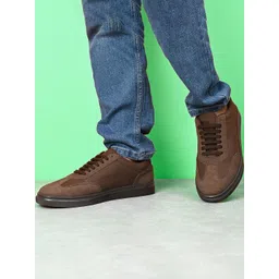 Roadster Men Synthetic Leather Lace-Ups Casual Sneakers