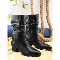 Roadster Women Block Heel High-Top Slouchy Boots