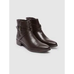 Roadster Women Boots with Buckle Detail