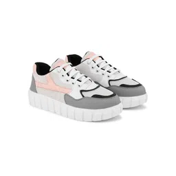 Roadster Women Colourblocked Printed Sneakers