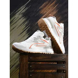 Roadster Women White Lace-Up Marking Walking Shoes