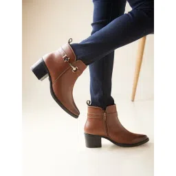 Rocia by Regal Women's Tan Casual Booties