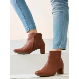 Rocia by Regal Women's Tan Casual Booties