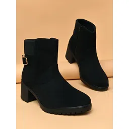 Rocia Women Casual Block-Heeled Regular Boots