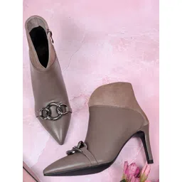 Ronnie Grey Women Mid-Top Regular Boots