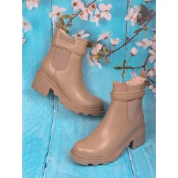 Ronnie Grey Women's Beige Casual Boots