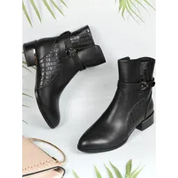 Ronnie Grey Women's Black Casual Booties