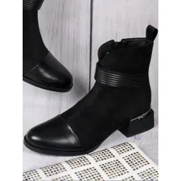 Ronnie Grey Women's Black Casual Booties