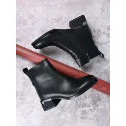Ronnie Grey Women's Black Casual Booties