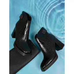 Ronnie Grey Women's Black Casual Boots