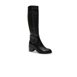 Ronnie Women Textured Block-Heeled Boots