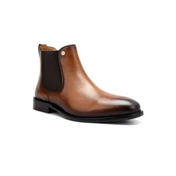 ROSSO BRUNELLO Men Leather Chelsea Boots