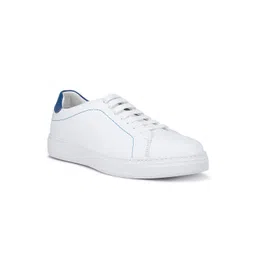 ROSSO BRUNELLO Men White Leather Sneakers