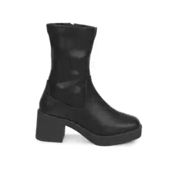 Round-Toe Ankle-Length Boots