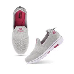 Round-Toe Slip-On Walking Shoes