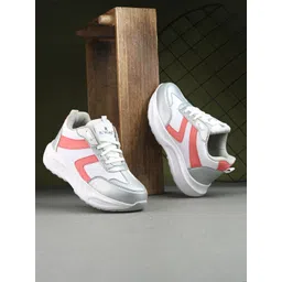 Rowlans Women Colourblocked Lace-Ups Round Toe Lightweight Sneakers